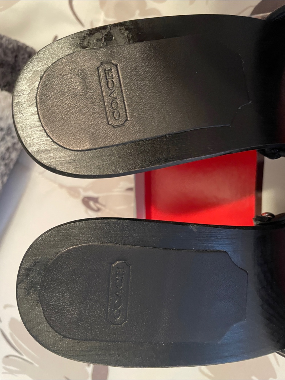 COACH Women's Black Slide Sandals - Picture 3 of 6